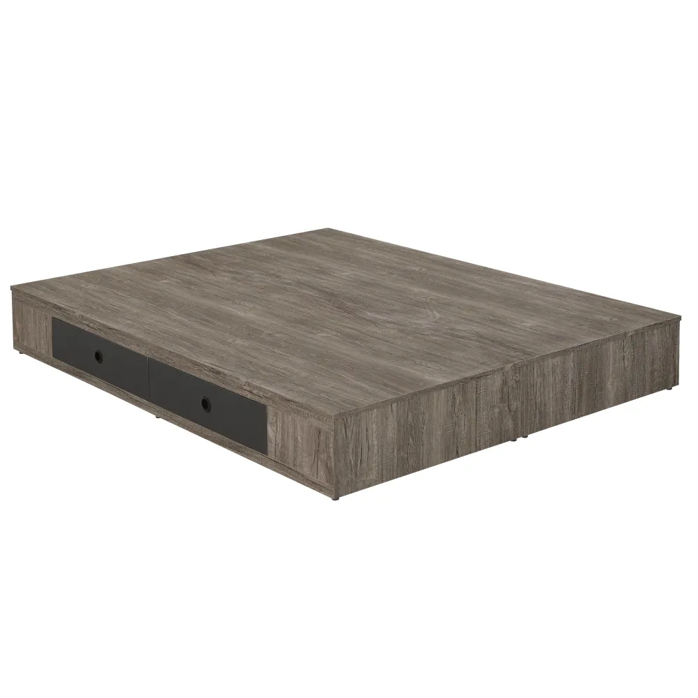 [文創集]查迪爾  橡木紋5尺雙人棉麻布床頭箱(不含床底＋不含床墊) 歷史價格詳細信息