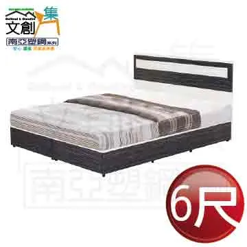 【文創集】南亞塑鋼 多隆多彩6尺雙人加大床頭片(不含床底＋不含床墊) 歷史價格詳細信息