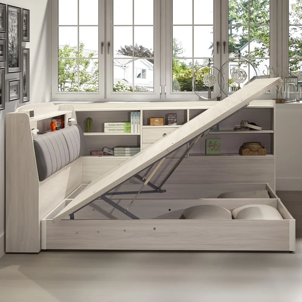 【直人木業】極簡風白榆木199公分高被櫥衣櫃(一個三抽加120公分滑門衣櫃) 歷史價格詳細信息