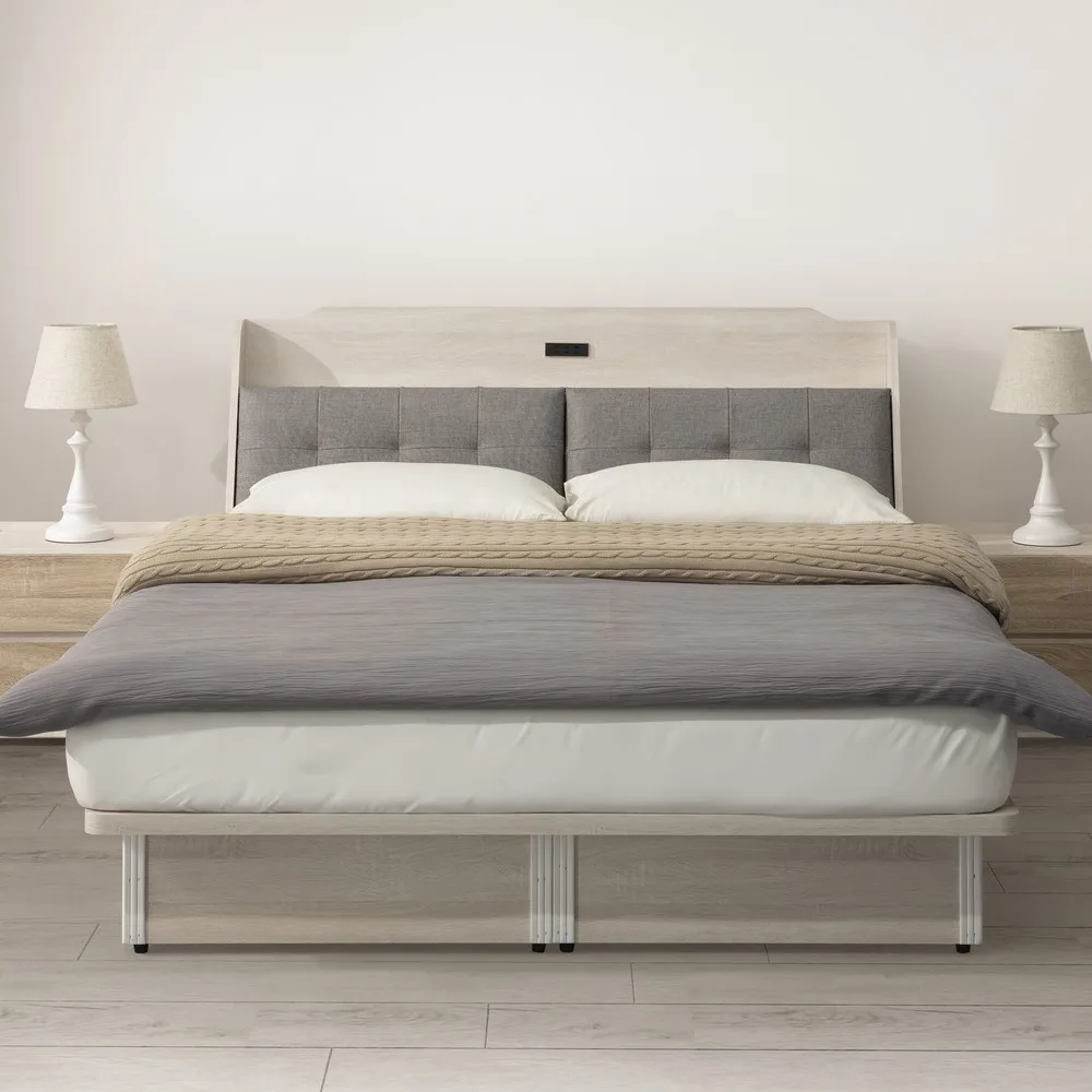 直人木業-ERIC原切木貓抓皮靠墊6尺實木腳座雙人加大床組-腳14公分高 歷史價格詳細信息