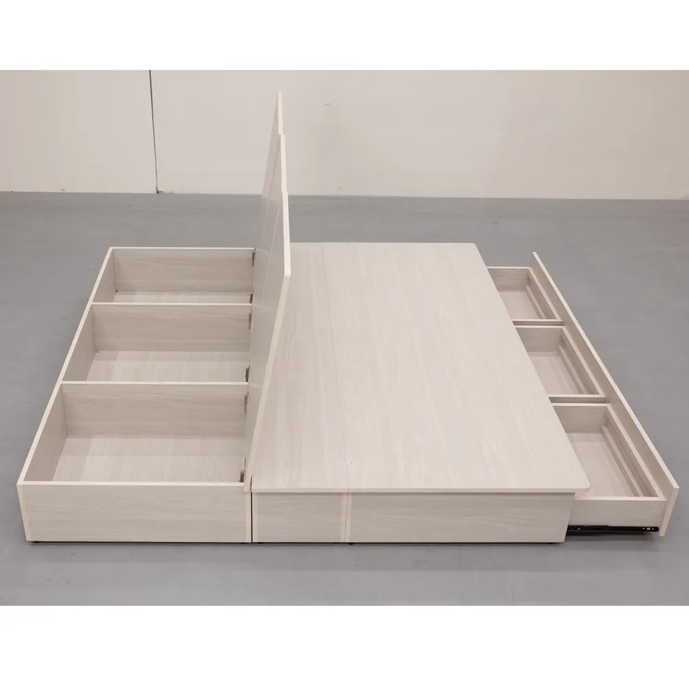 直人木業-極簡風白榆木6尺雙人加大平面兩抽床組 歷史價格詳細信息