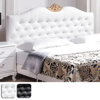 Bernice-維琪5尺雙人法式歐風黑色皮革床組(床頭片+床底)(不含床墊) 歷史價格詳細信息