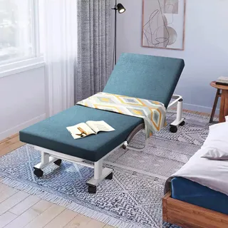 【Cest Chic】哲學之道6段收納折疊床-幅80cm(可拆洗免安裝)-深藍 歷史價格詳細信息