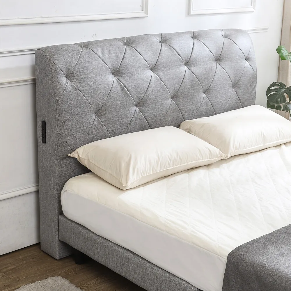 Boden-艾琪5尺雙人貓抓皮革床房間組-3件組(附插座床頭片+床底+涼感兩用涼蓆床墊-兩色可選) 歷史價格詳細信息