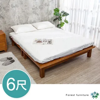 Boden-森林家具 柯特5尺雙人全實木床底(不含床頭片及床墊) 歷史價格詳細信息