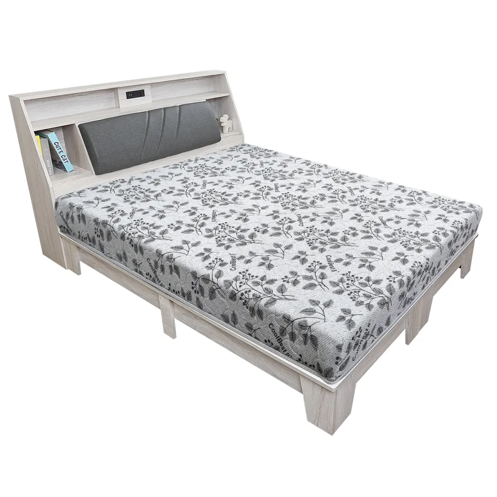 Birdie-格納5尺雙人房間組-三件組(床頭箱+床底+床頭櫃) 歷史價格詳細信息