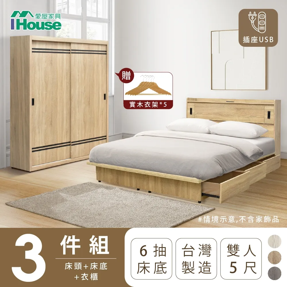 【IHouse愛屋家具】品田 房間3件組(床頭箱、收納抽屜+掀床底、床頭櫃) 雙大6尺 歷史價格詳細信息