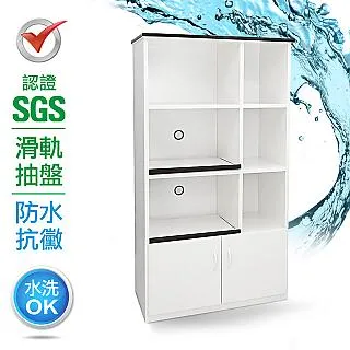 IHouse-SGS 防潮抗蟲蛀塑鋼二層開放置物碗盤櫃(寬64深41.5高88CM) 歷史價格詳細信息