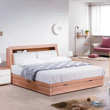 AS-雙人5尺 漢弗萊雙人5尺實木床台-164x208x113cmm 歷史價格詳細信息