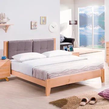 AS-雙人5尺 漢弗萊雙人5尺實木床台-164x208x113cmm 歷史價格詳細信息