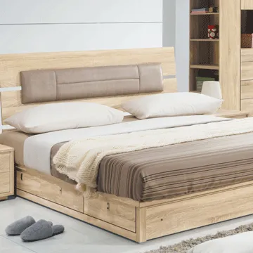 AS-雙人5尺 漢弗萊雙人5尺實木床台-164x208x113cmm 歷史價格詳細信息