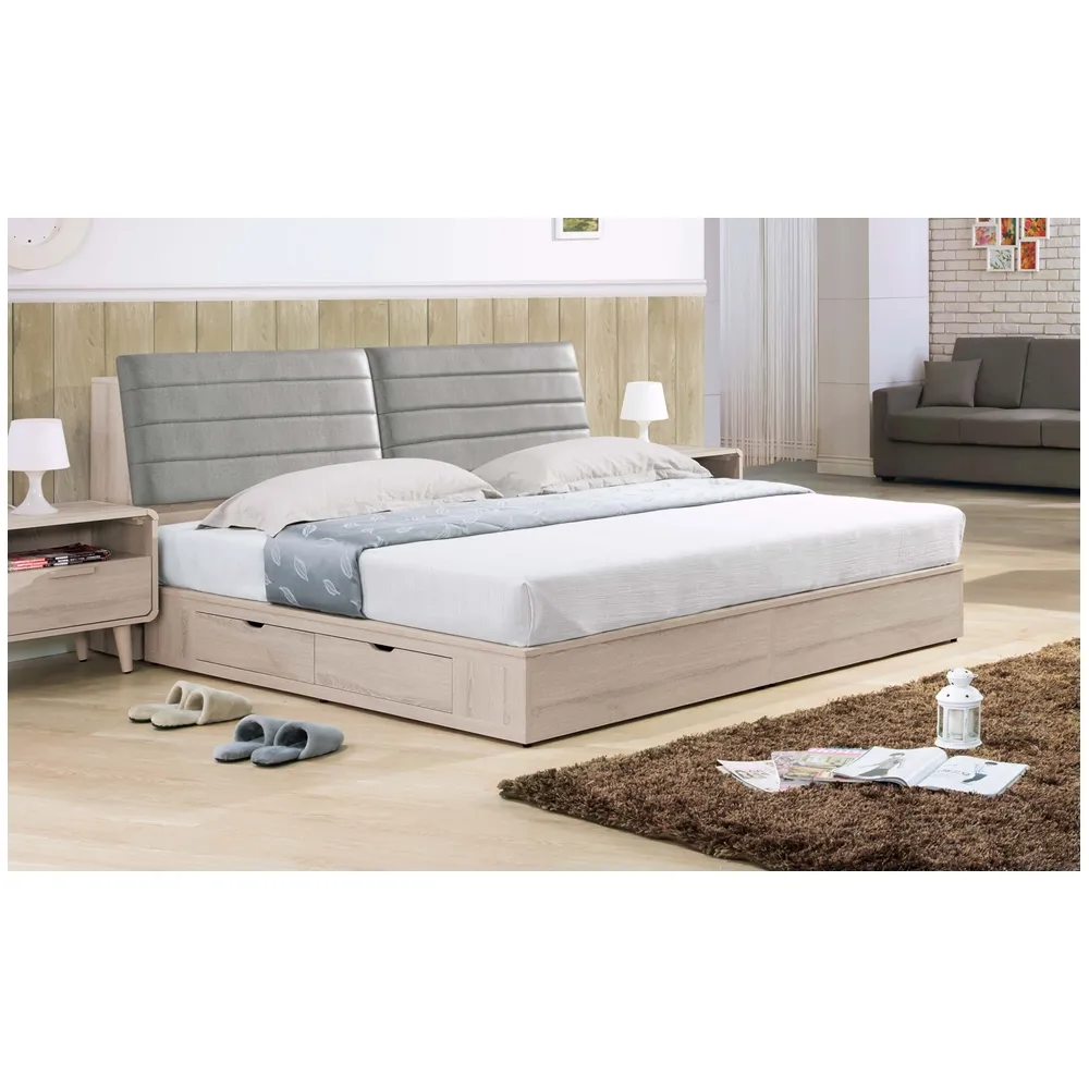 AS-雙人5尺 漢弗萊雙人5尺實木床台-164x208x113cmm 歷史價格詳細信息