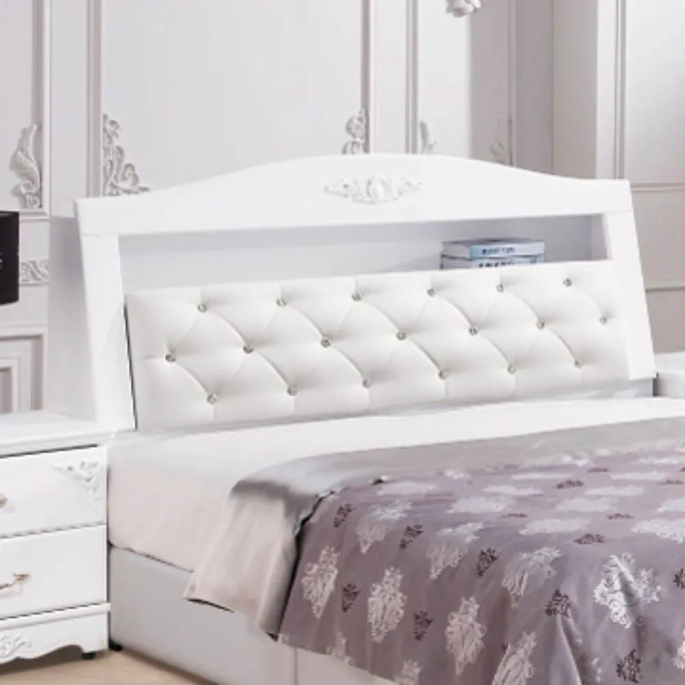 AS-奧斯本5尺洗白皮扣床頭片-154.5x3x106.5cm 歷史價格詳細信息