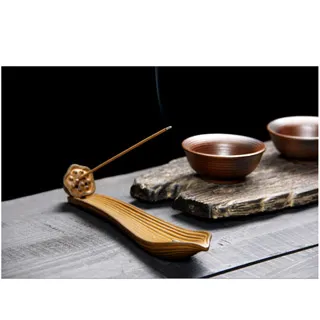 【原藝坊】復古雅緻擺件 悠然自在 荷韻陶瓷香插 歷史價格詳細信息