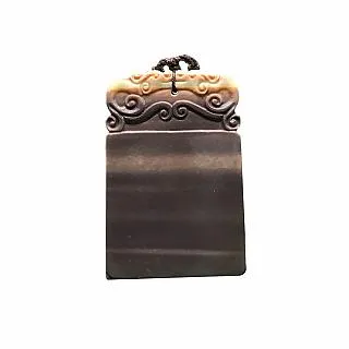 紫袍玉仕女圖硯臺，紫袍玉帶石天然原石 【精品硯臺】把玩硯，仕女圖，器型古樸大氣典雅，線條流暢挺拔，硯為紫袍玉-2957 歷史價格詳細信息