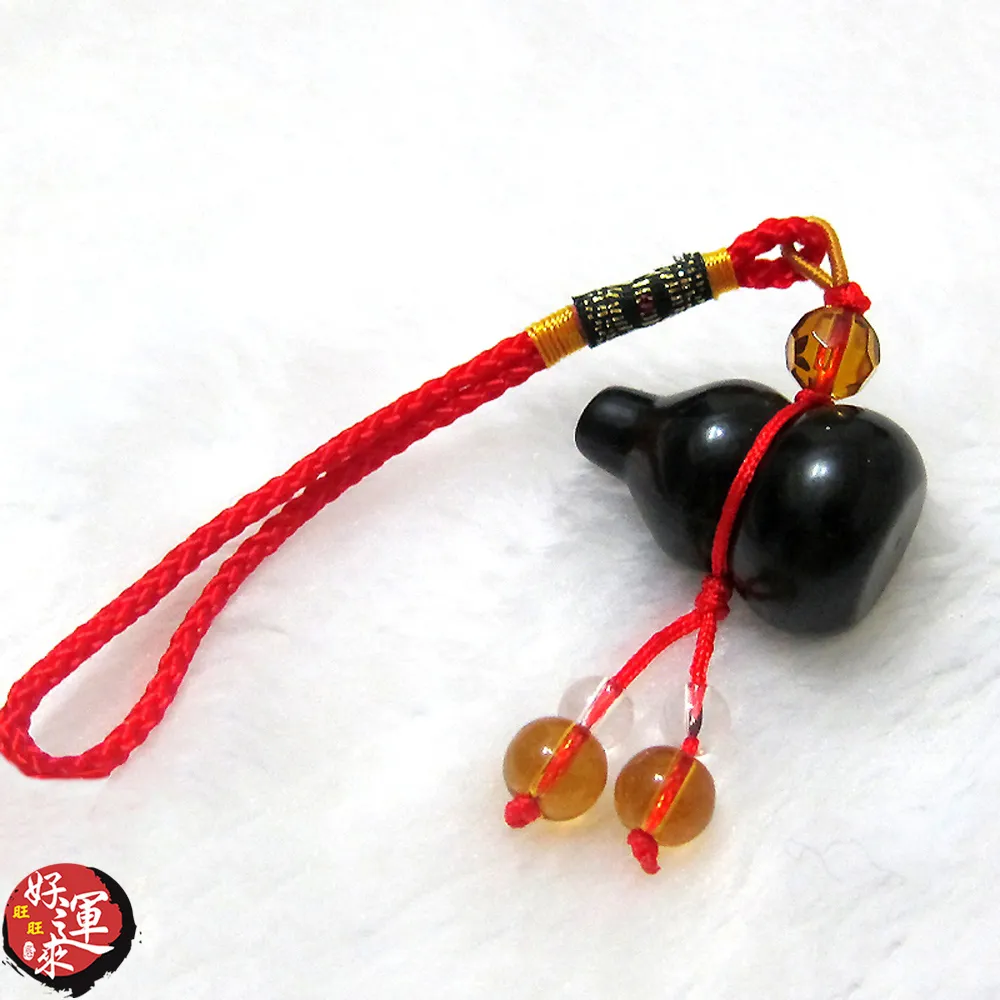 ★好運來★黑曜石葫蘆(30mm)+五帝錢吊飾 歷史價格詳細信息