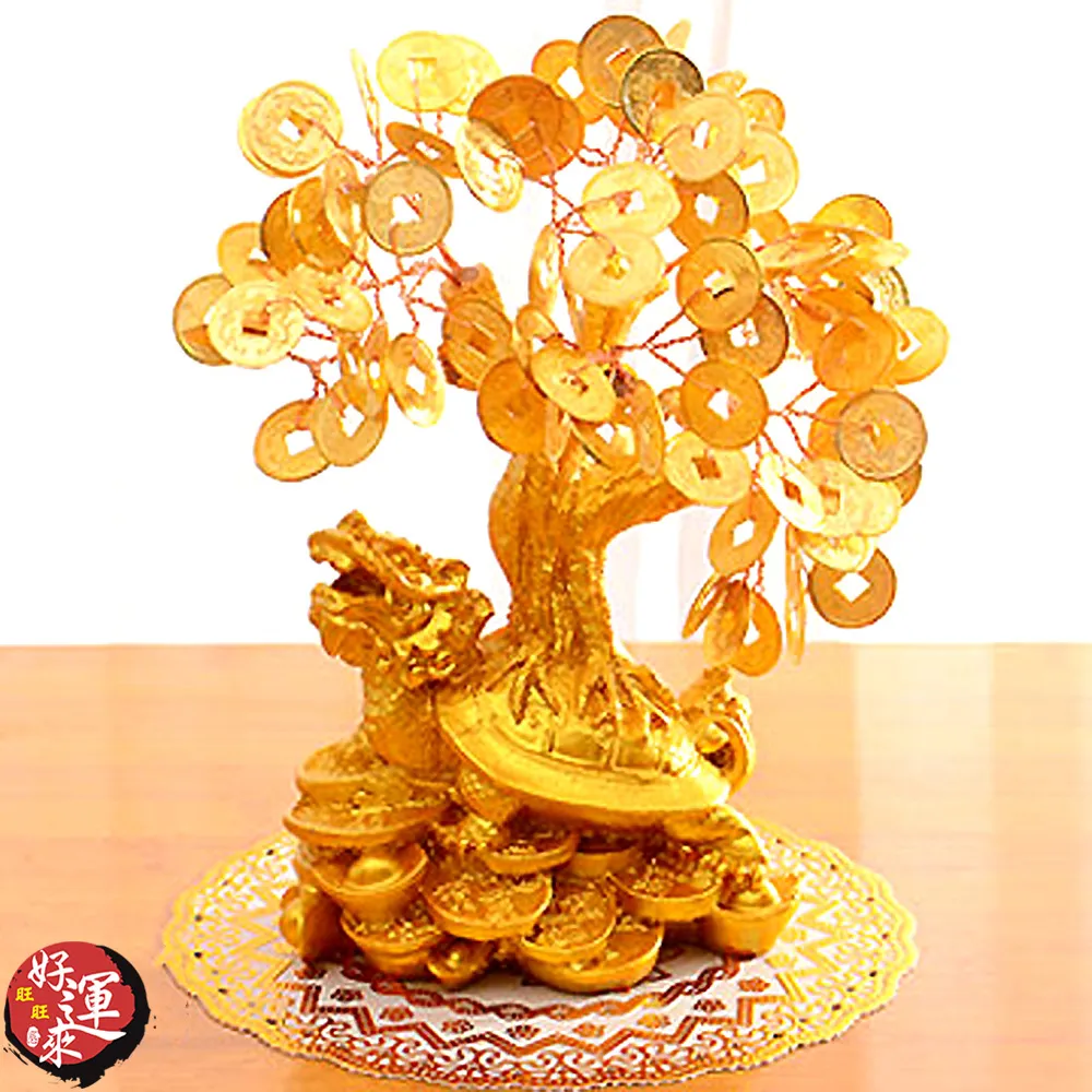 ★好運來★招財樹發財樹(金蟾黃水晶)(小號高16cm) 歷史價格詳細信息