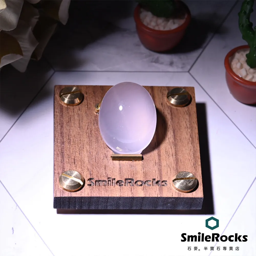 SmileRocks 石麥 蛋面形星光粉晶 3.0x2.4x1.3cm No.041970111 歷史價格詳細信息