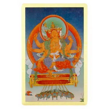 【摩利支天菩薩】PVC 雙面 佛卡 唐卡 佛教 [11093] 歷史價格詳細信息