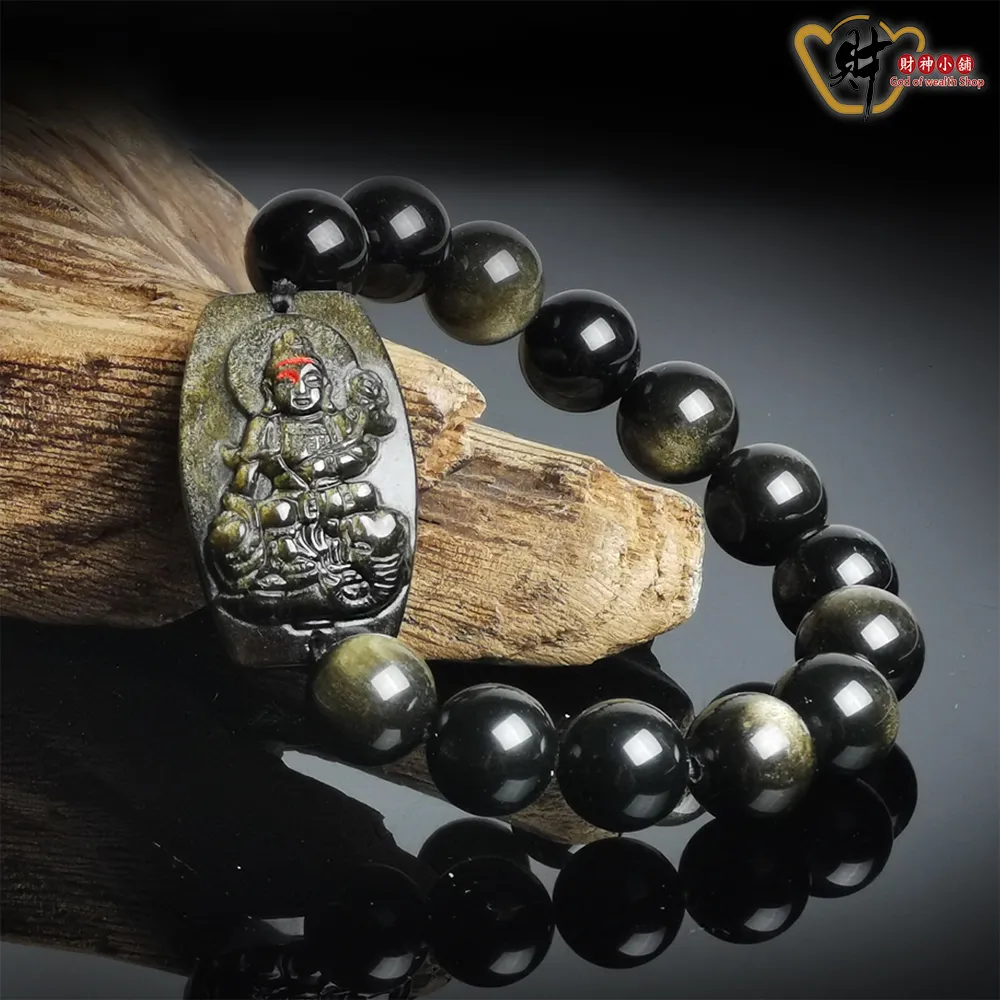 財神小舖【SF-8212-7】生肖雞(不動明王)本命佛-金曜石手鍊12mm(13顆)《含開光》 歷史價格詳細信息
