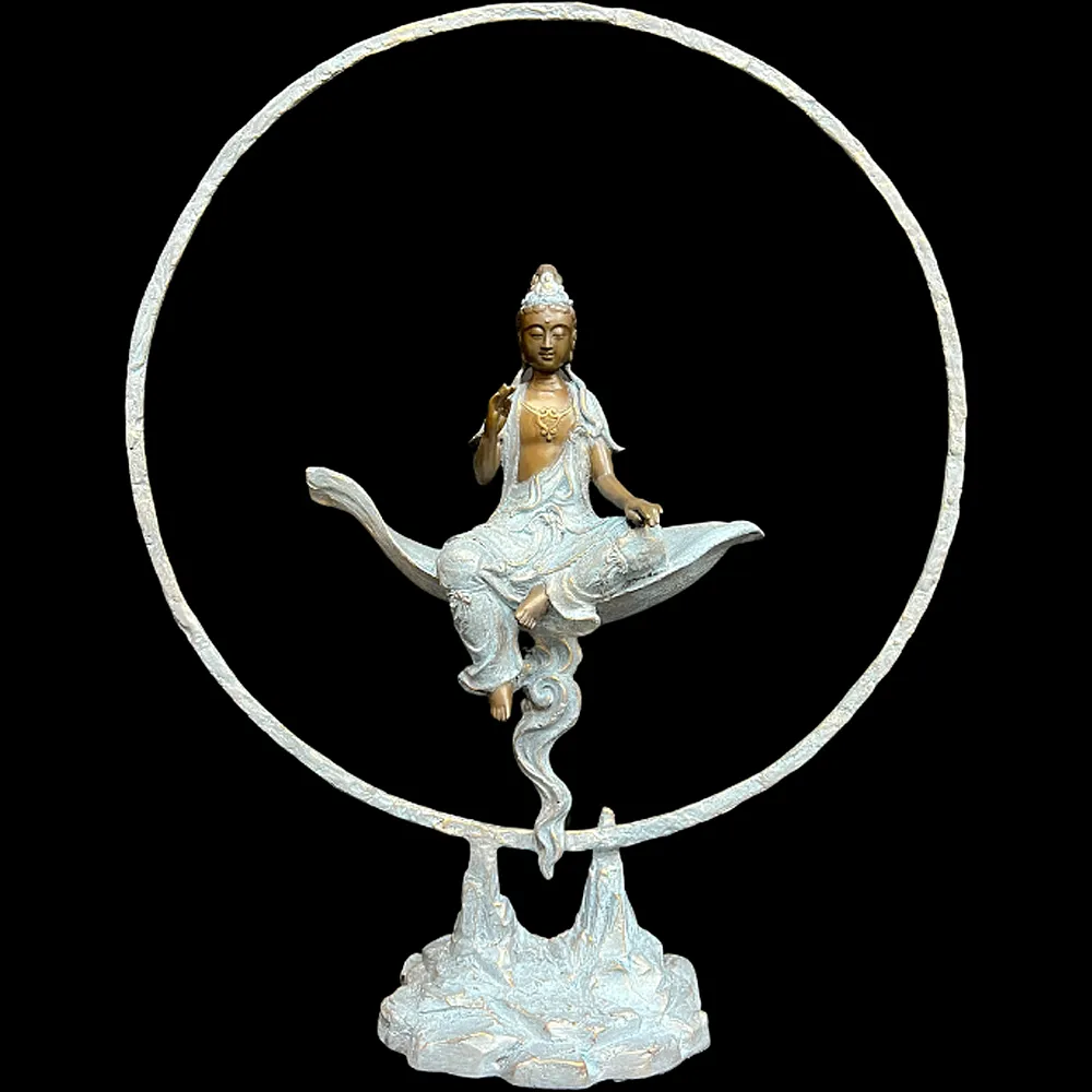 觀世音菩薩銅雕【中型】 歷史價格詳細信息