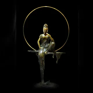 觀世音菩薩銅雕【中型】 歷史價格詳細信息