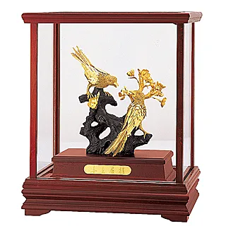 立體金箔畫 櫥窗系列 聚財雞 29x17x34公分 2357BOX-04 附保證書 歷史價格詳細信息