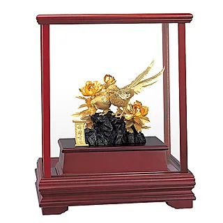 立體金箔畫 櫥窗系列 聚財雞 29x17x34公分 2357BOX-04 附保證書 歷史價格詳細信息