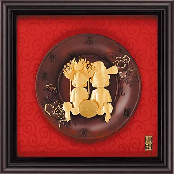 雅鑑鑫品金箔畫圓盤系列(大)【馬到成功】...28x28cm 歷史價格詳細信息