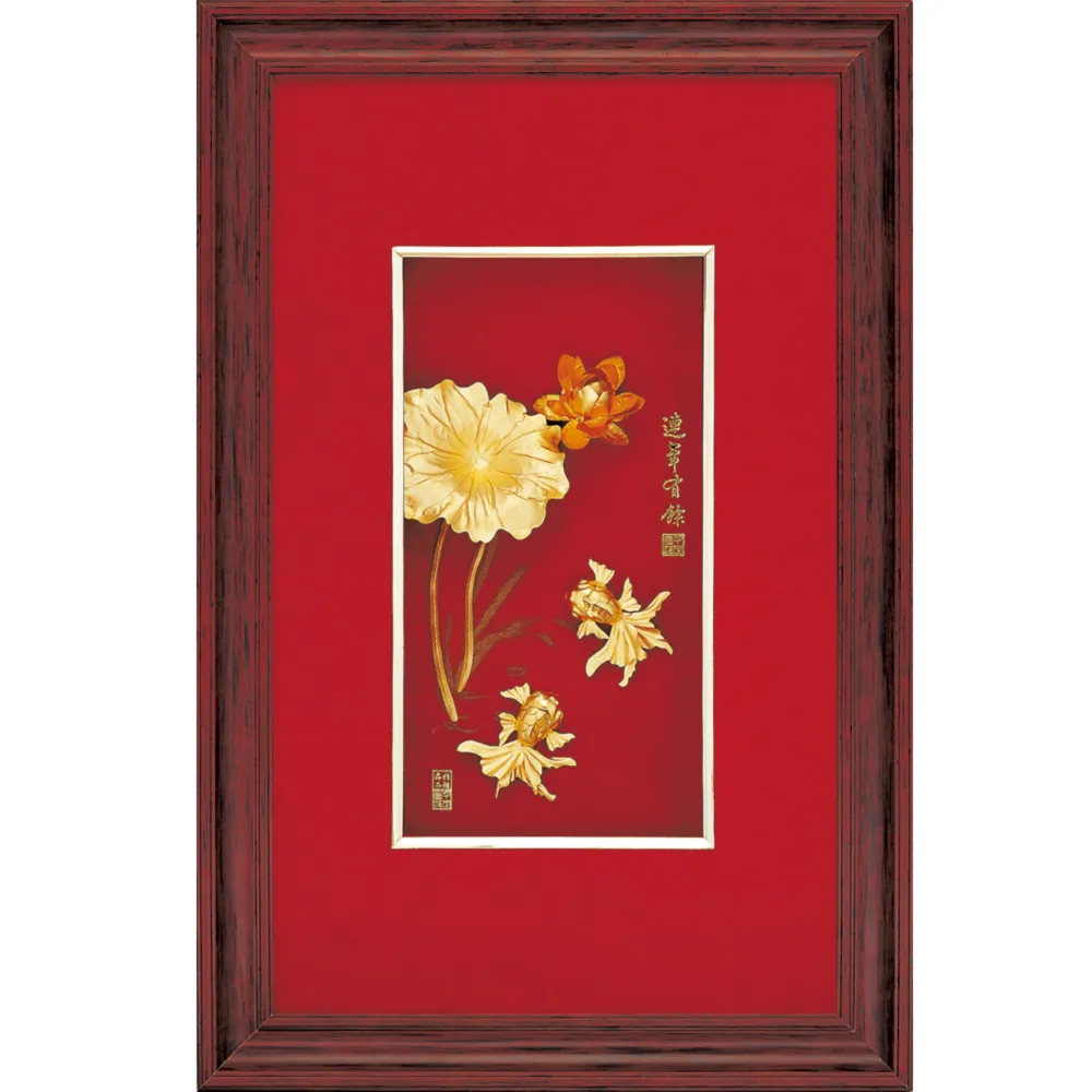 金箔畫 黃金畫純金 ~【祥龍獻瑞(右幅)】飛黃騰達純金龍 歷史價格詳細信息