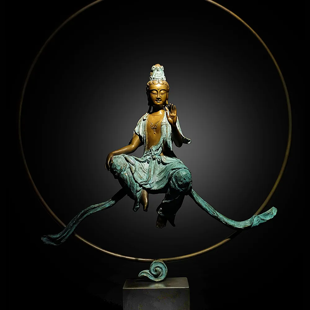 圓音觀音銅雕 限量作品作者為林韋龍老師 歷史價格詳細信息