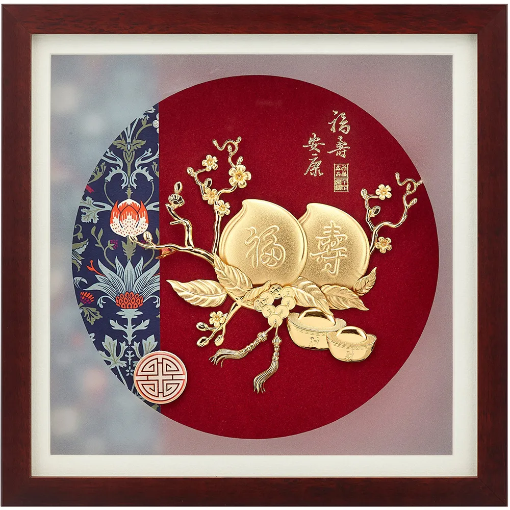 純金典雅金箔畫系列~【祥龍獻瑞】....30 x30 cm 歷史價格詳細信息