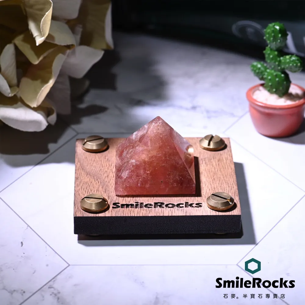SmileRocks 石麥 草莓晶金字塔 3.0x2.9x1.5cm 歷史價格詳細信息