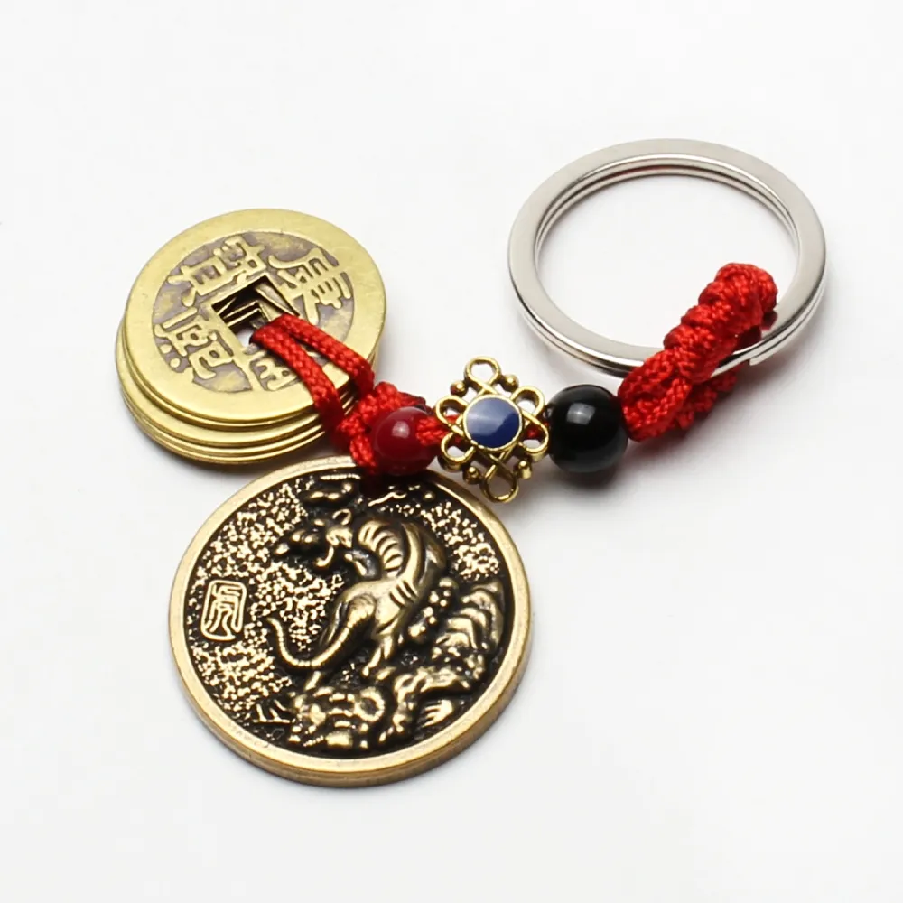 【開運工場】銅鑄生肖三合六合圓滿吊飾鑰匙圈(12生肖任選) 歷史價格詳細信息
