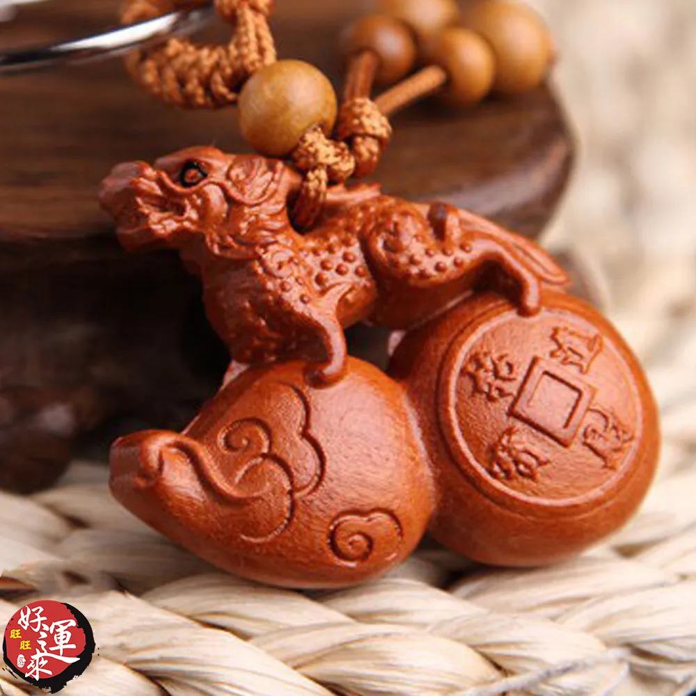 ★好運來★立體辟邪劍精雕木鑰匙圈 歷史價格詳細信息