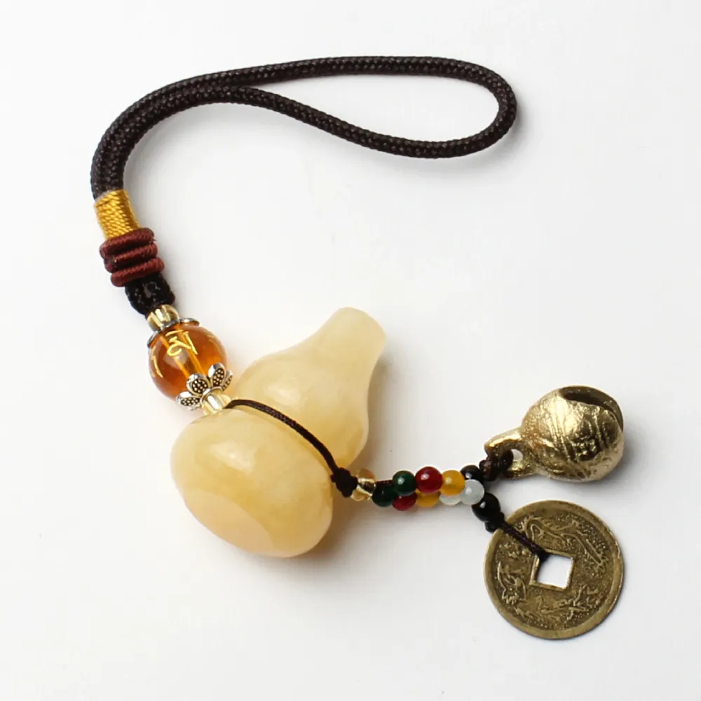 【開運工場】天然黃玉葫蘆招財避煞吊飾 歷史價格詳細信息