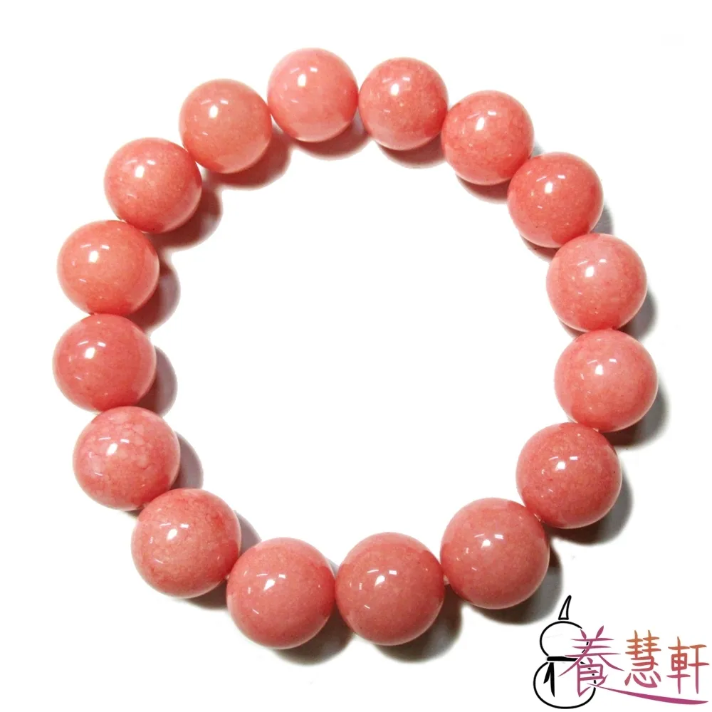 【養慧軒】夢幻粉紅 珊瑚玉圓珠手鍊(直徑12mm) 價格比較,價格查詢,歷史價格詳細信息