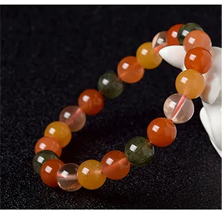 10mm天然綠髮晶手鍊 開運招財 歷史價格詳細信息