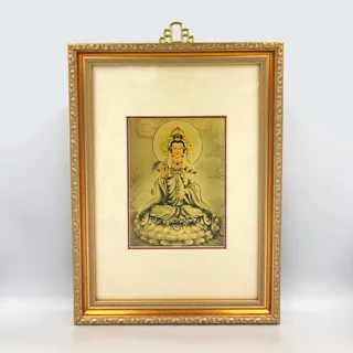 黃金畫 觀世音菩薩畫像純金畫 佛畫 可吊掛 歷史價格詳細信息