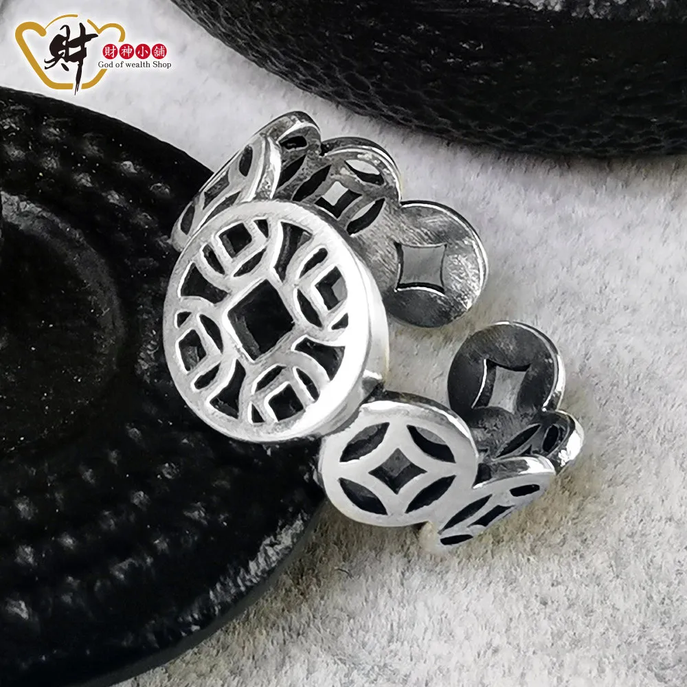 財神小舖【RS-044】鴻運進財-聚寶盆戒指(925純銀)活圍戒《含開光》 歷史價格詳細信息