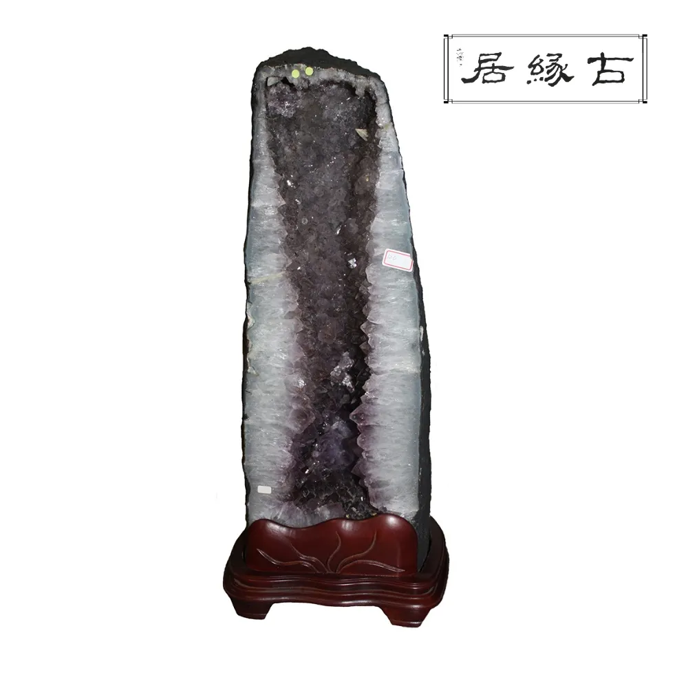 #紫水晶306#天然紫水晶原礦打磨水晶權仗，所見即所得，尺寸約2.3*12.1cm不計成5 水晶 擺件 文玩 二手【紫竹齋】5 歷史價格詳細信息