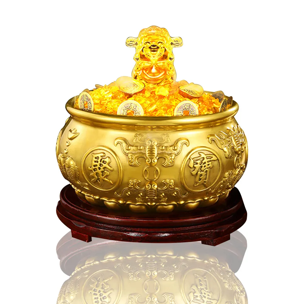 【財運到】開運招財琉璃聚寶盆-附金元寶(黃琉璃 黃水晶 風水 鎮宅 開運小物 聚寶甕 招財聚寶盆) 歷史價格詳細信息
