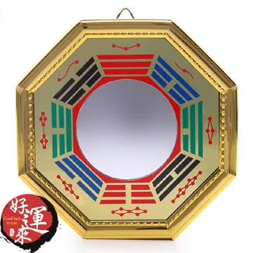 ★好運來★聚財吸財桃木八卦凹面鏡(10cm) 歷史價格詳細信息