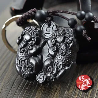 ★好運來★雷擊棗木(避邪木)圓柱金剛經鑰匙圈 歷史價格詳細信息