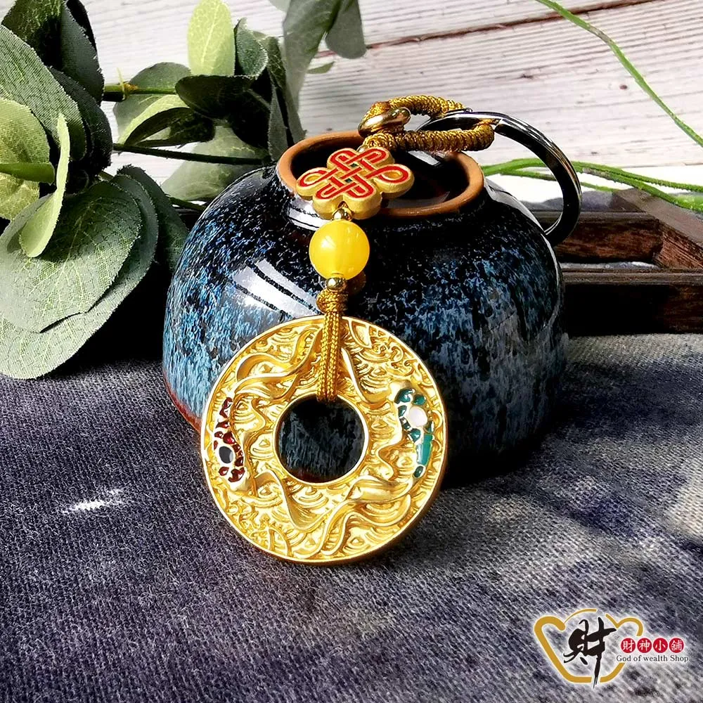 財神小舖 DSTL-2003 富貴雙魚-平安鑰匙圈《含開光》 歷史價格詳細信息