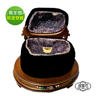 烏拉圭紫晶洞3顆一起賣附木座 歷史價格詳細信息