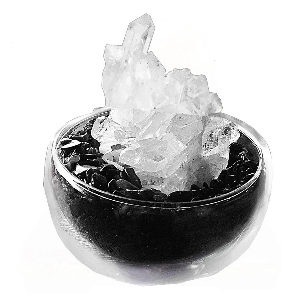 【A1寶石】財轉運白水晶簇-五行水晶聚寶盆(含開光加持) 歷史價格詳細信息