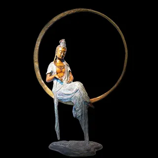 子問 限量原作銅雕~赤蓮華昇 (地藏王菩薩) 歷史價格詳細信息