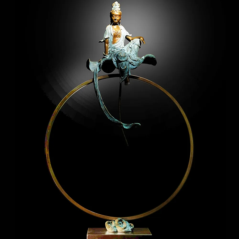 觀世音菩薩銅雕【中型】 歷史價格詳細信息