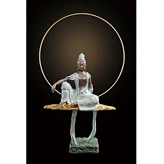 子問老師 限量原作  銅雕~水月悠揚(觀世音菩薩) 歷史價格詳細信息